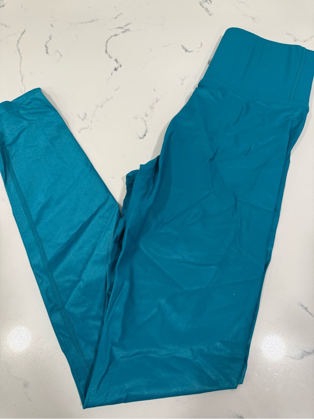 Carbon38 Deep Teal High-Waist Performance Leggings